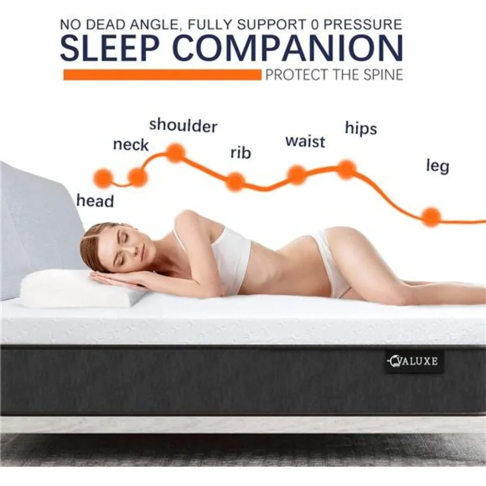 3 Inch Gel Memory Foam Mattress Topper Twin XL Size High Density Cooling Pad